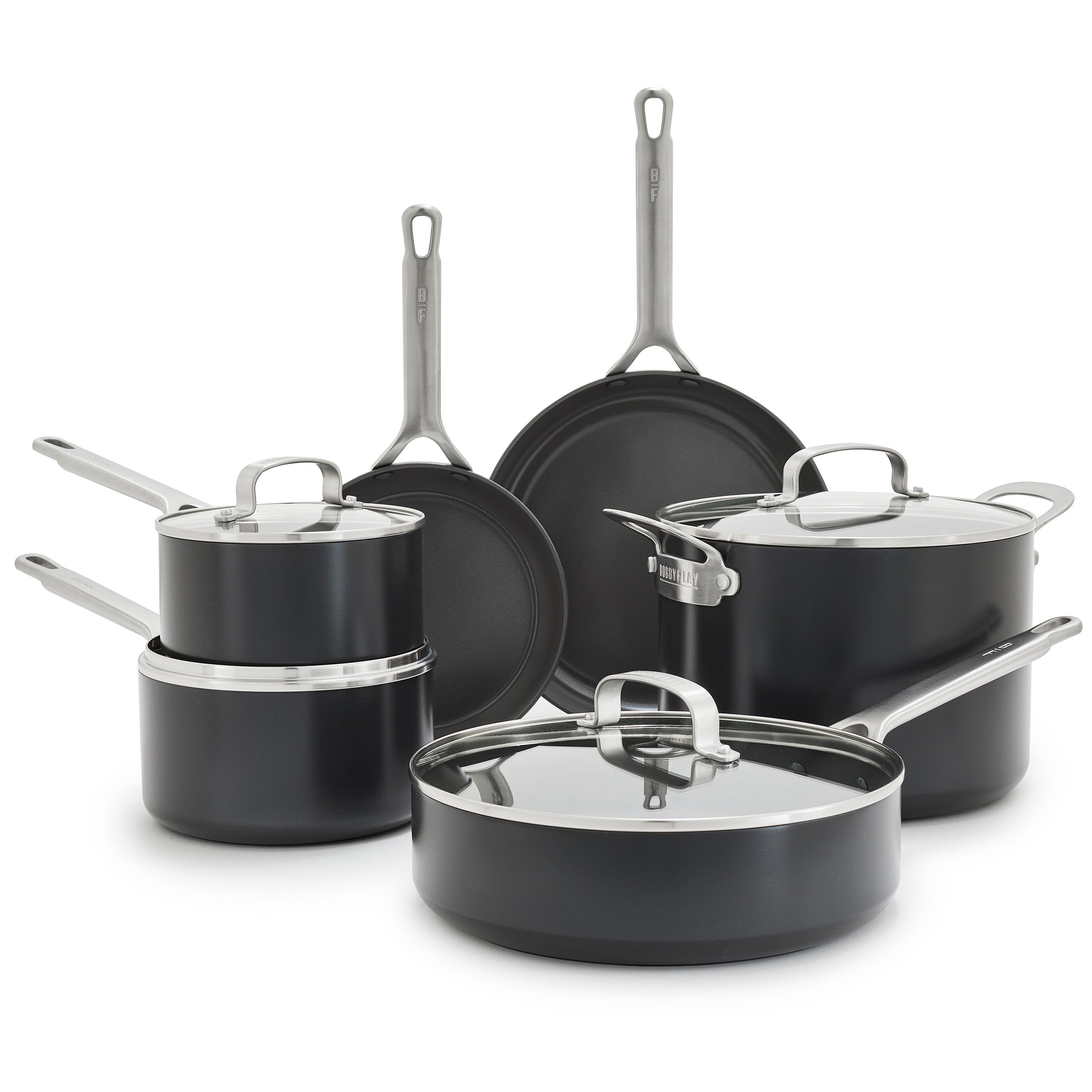 Bobby Flay by GreenPan Chef Series Hard Anodized 10-Piece Cookware Set