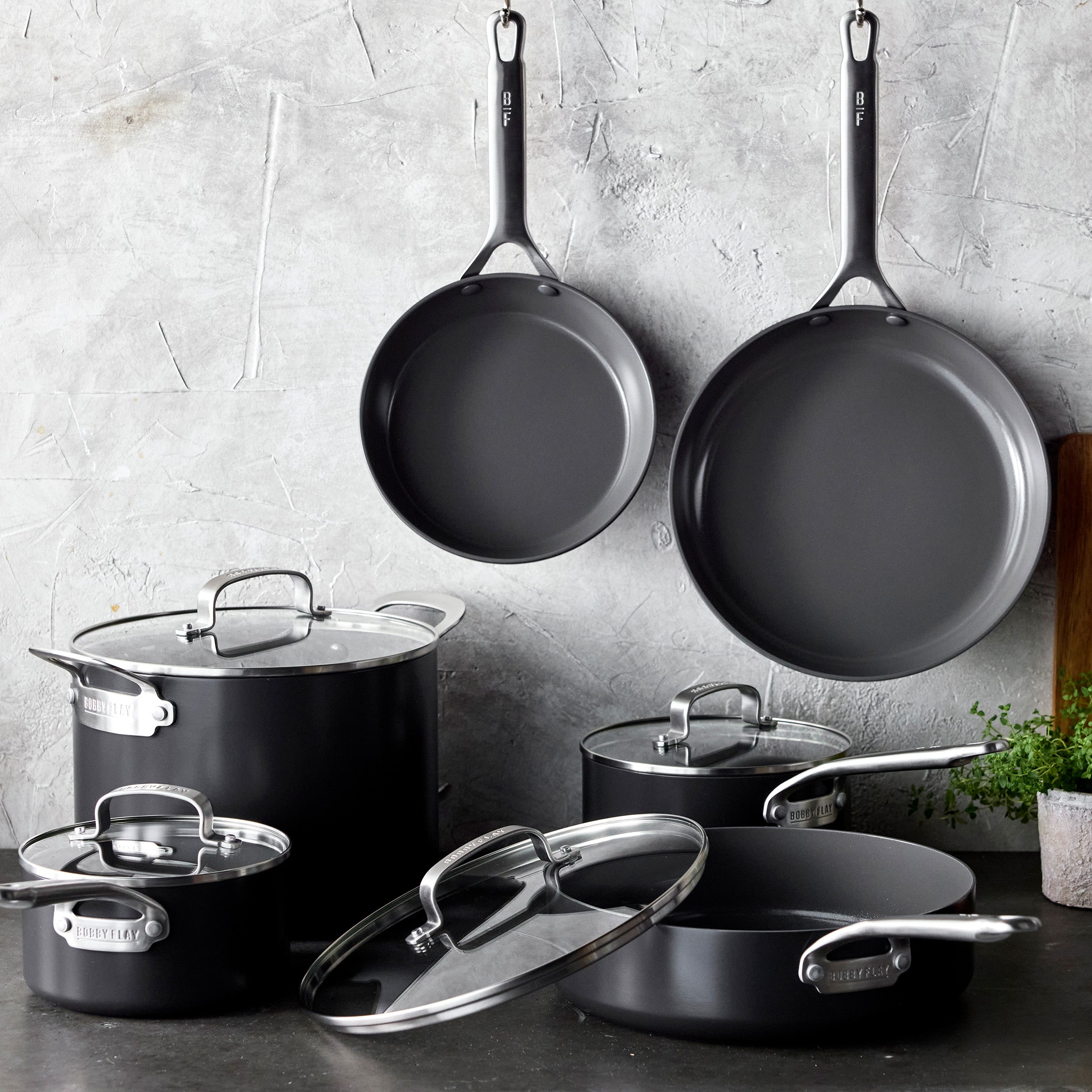 Bobby Flay by GreenPan Chef Series Hard Anodized 10-Piece Cookware Set