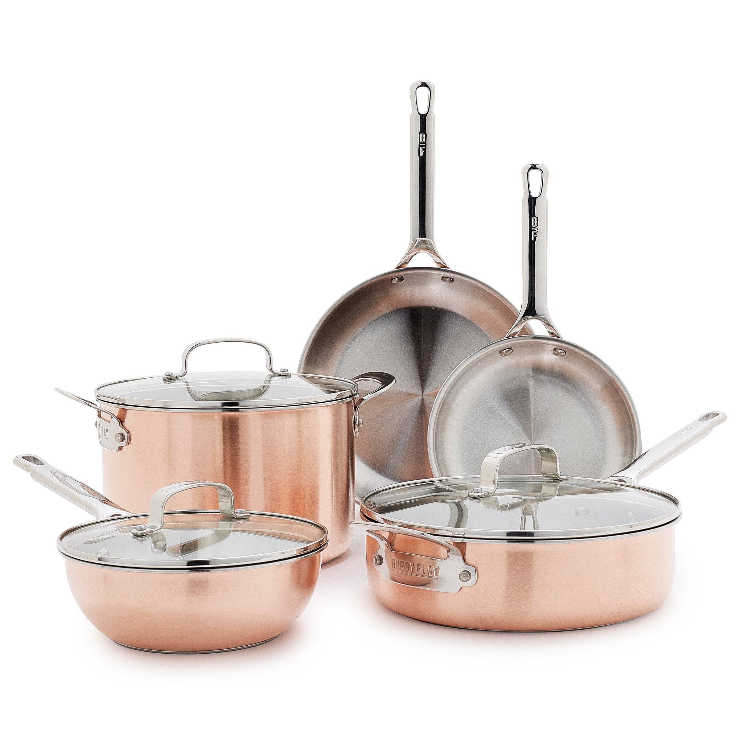 Bobby Flay by GreenPan Copper Clad 8-Piece Cookware Set